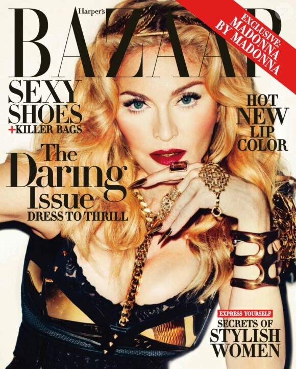 Madonna en couverture du magazine Harper's Bazaar. Photo par Terry Richardson.