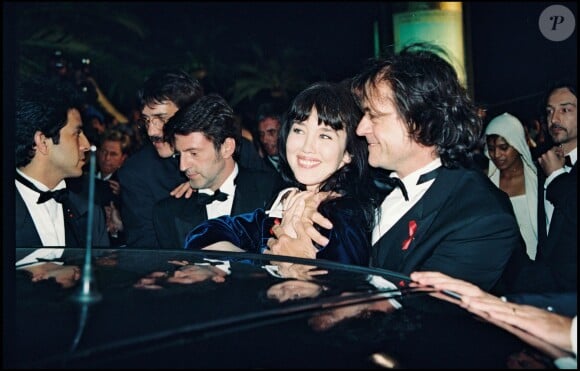 Daniel Auteuil, Isabelle Adjani et Patrice Chéreau au Festival de Cannes, le 5 mai 1994. 