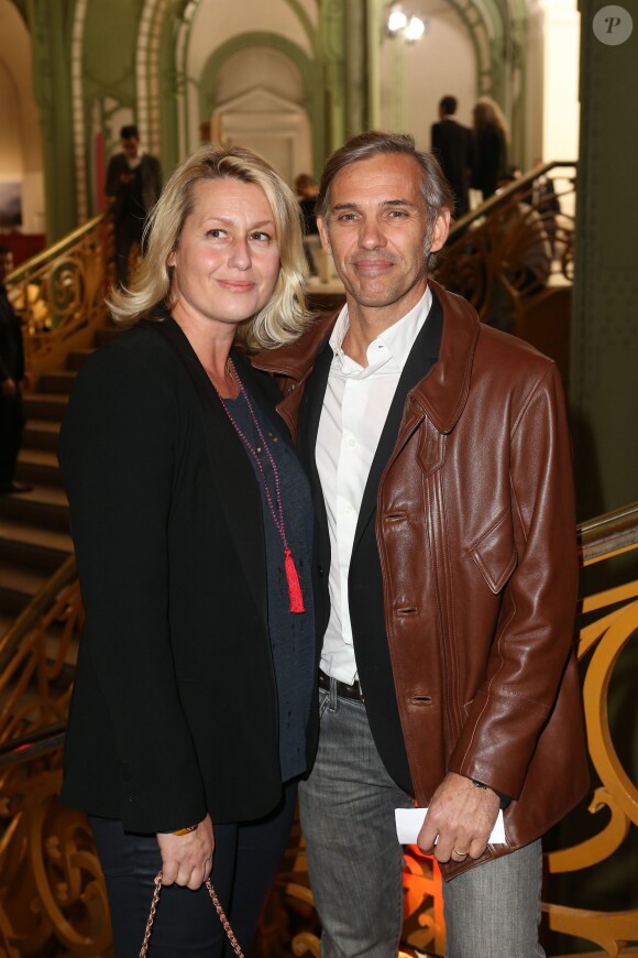Luana et Paul Belmondo lors de la soirée d'inauguration de la FIAC au Grand Palais à Paris le 23 octobre 2013