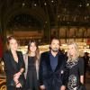 Henri Leconte, sa femme Florentine et sa fille Sara Luna lors de la soirée d'inauguration de la FIAC au Grand Palais à Paris le 23 octobre 2013