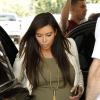 Kim Kardashian quelques jours avant son accouchement à Los Angeles en juin 2013