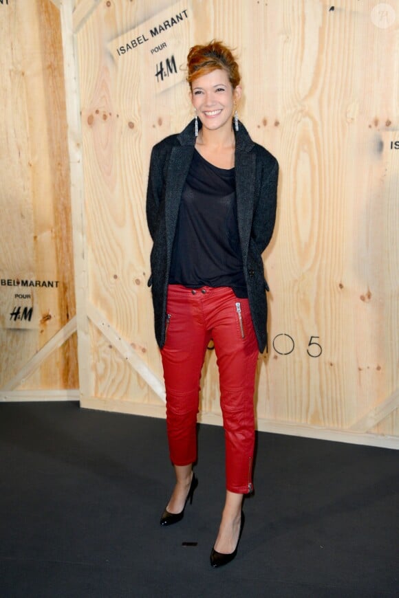 Melanie Doutey a profité de la soirée Isabel Marant x H&M pour dévoiler sa nouvelle couleur de cheveux. 24/10/2013