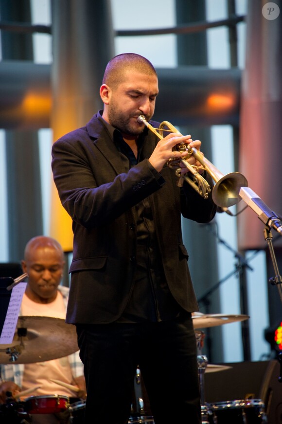 Ibrahim Maalouf au 53e Festival international de Jazz à Juan-les-Pins, le 18 juillet 2013.