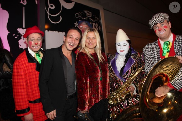 Laurent Artufel et Sophie Favier à l'anniversaire de Tony le forain au Palais Maillot le 24 octobre 2013