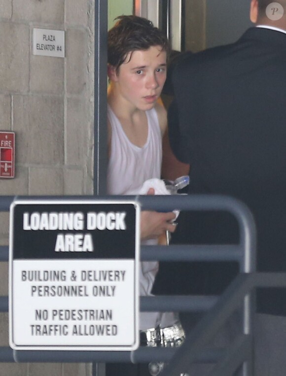 Brooklyn Beckham s'est dépensé à la salle de gym à West Hollywood. Le 26 octobre 2013