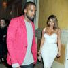 Kanye West et Kim Kardashian à Las Vegas, le 25 octobre 2013.