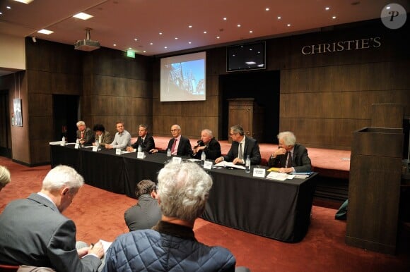 Conférence de presse de la 153eme vente des Hospices de Beaune à la maison Christie's à Paris, France le 29 octobre 2013.