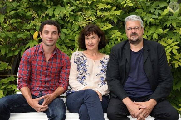 Guillaume Gouix, Anne Le Ny et Sylvain Chomet lors du Festival du film francophone d'Angoulême le 25 août 2013
