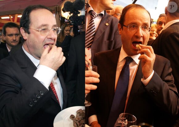 François Hollande en 2007 (à gauche) et en 2012 (à droite).