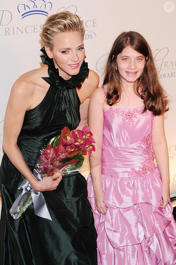 Charlene de Monaco et Maya Eisenberg lors de la soirée "Princess Grace Awards Gala 2013" à New York, le 30 octobre 2013.