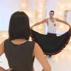 La chanteuse Alizée lors de son entraînement pour "Danse avec les stars" 4. La jolie brune a effectué une danse très collée-serée avec son partenaire.