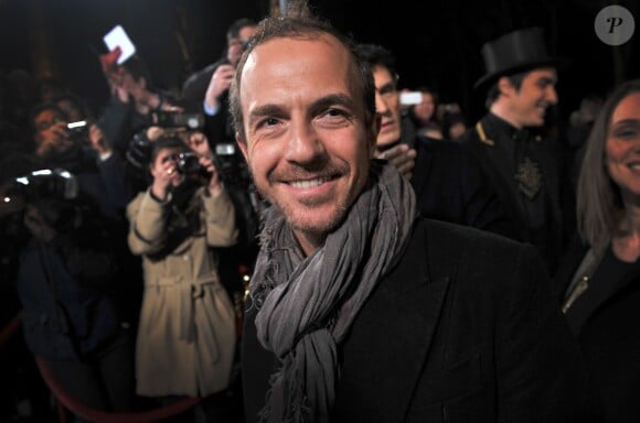 Calogero à l'enregistrement de l'émission " Champs-Elysées" au studio Gabriel à Paris, le 7 février 2013.