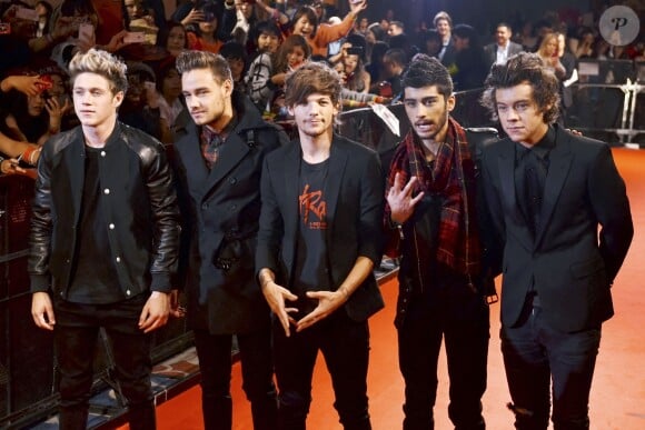 Le groupe One Direction présente son film "This Is US" à Chiba, au Japon, le 3 novembre 2013.
