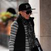 Madonna avec ses enfants se rend au centre de la Kabbale à New York, le 2 novembre 2013.