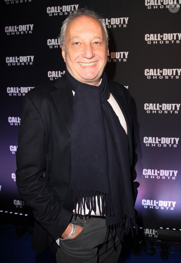 Francois Berléand au lancement de Call of Duty : Ghosts (disponible le 5 novembre 2013) le 4 novembre 2013 au Yoyo, au Palais de Tokyo, à Paris.