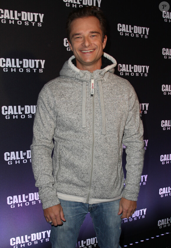 David Hallyday à la soirée de lancement de Call of Duty : Ghosts (disponible le 5 novembre 2013) le 4 novembre 2013 au Yoyo, au Palais de Tokyo, à Paris.