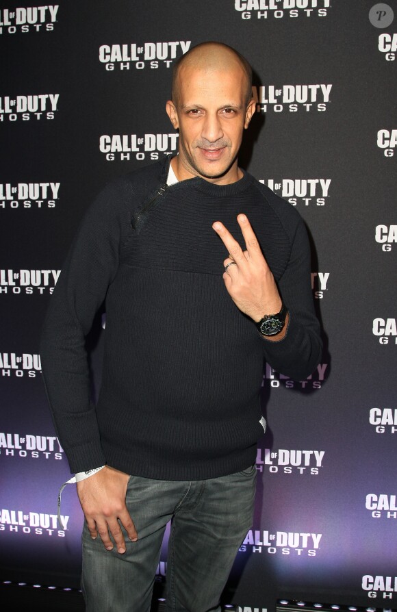 Rim'K lors de la soirée de lancement de Call of Duty : Ghosts (disponible le 5 novembre 2013) le 4 novembre 2013 au Yoyo, au Palais de Tokyo, à Paris.