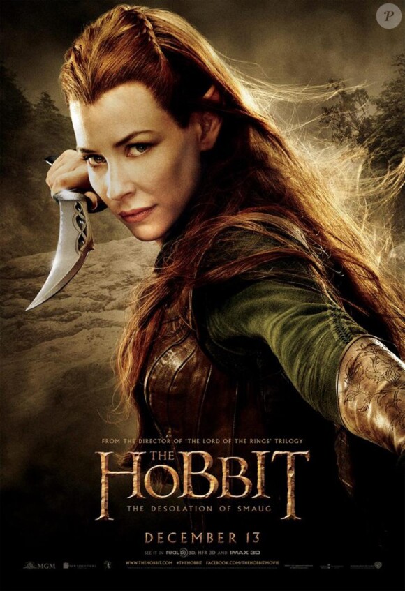 Thauriel (Evangeline Lilly) dans Le Hobbit : La Désolation de Smaug.