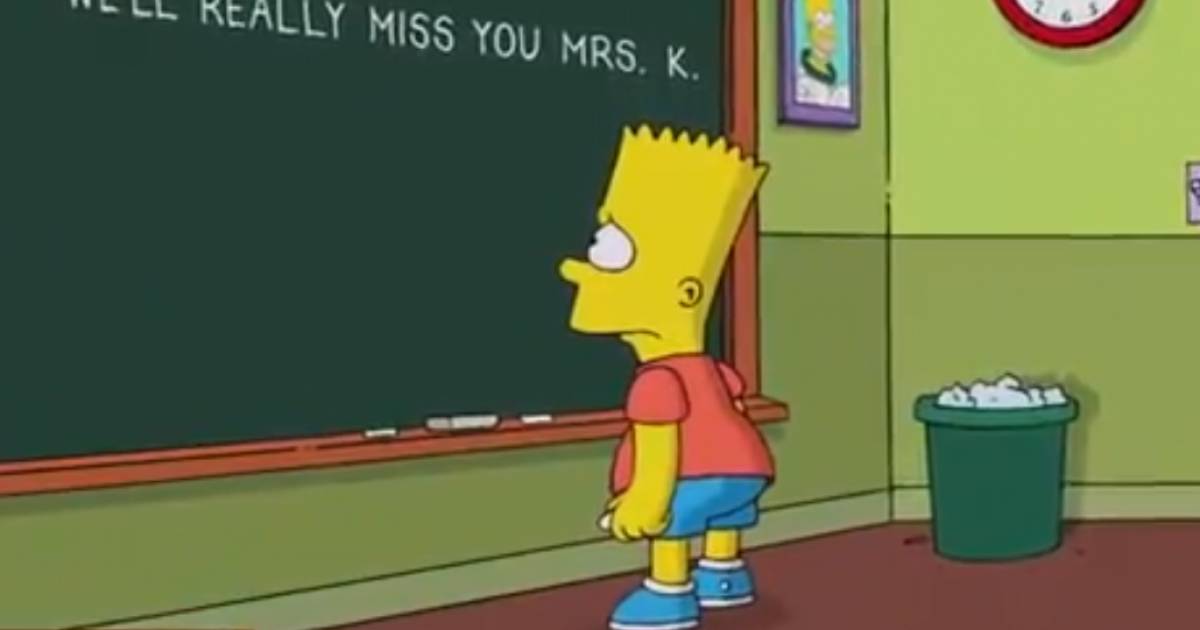 Les Simpson Lhommage De Bart Après La Mort De Marcia