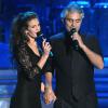 Andrea Bocelli dans le "Danse avec les stars" italien avec sa fiancée Veronica Berti à Rome le 2 novembre 2013.