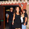 Andrea Bocelli et sa fiancée Veronica à Porto Cervo, le 8 août 2013.