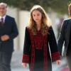 La princesse Iman, fille du roi Abdullah II et de la reine Rania de Jordanie lors de l'ouverture de la session ordinaire du 17e Parlement présidée par le souverain, à Amman, le 3 novembre 2013