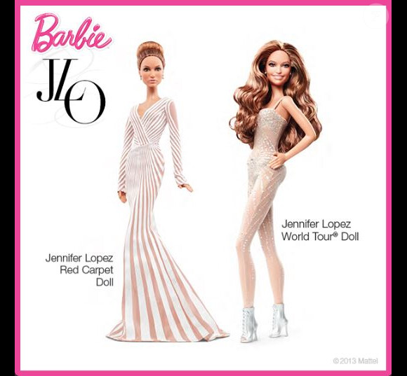 La Barbie JLo, imaginée par la marque de jouets Mattel, existe en version tapis rouge et version Dance Again World Tour.