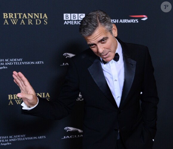 George Clooney lors des BAFTA LA Britannia Awards au Beverly Hilton Hotel à Beverly Hills, Los Angeles, le 9 novembre 2013