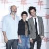 Cédric Klapisch, Audrey Tautou et Romain Duris lors de l'avant-première du film "Casse-tête chinois" au Grand Rex à Paris, le 10 novembre 2013