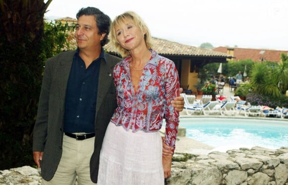 Marie-Anne Chazel et Christian Clavier à Saint-Tropez en 2002