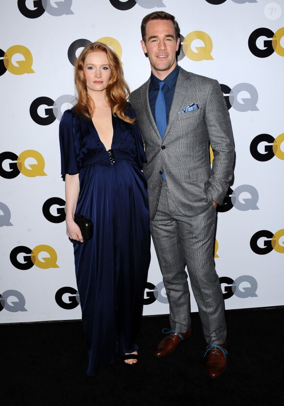 Kimberly Brook enceinte, James Van Der Beek lors de la soirée GQ Men Of The Year 2013 à Los Angeles, le 12 novembre 2013.