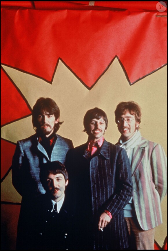 Paul McCartney, George Harrison, Ringo Starr et John Lennon, en 1967.