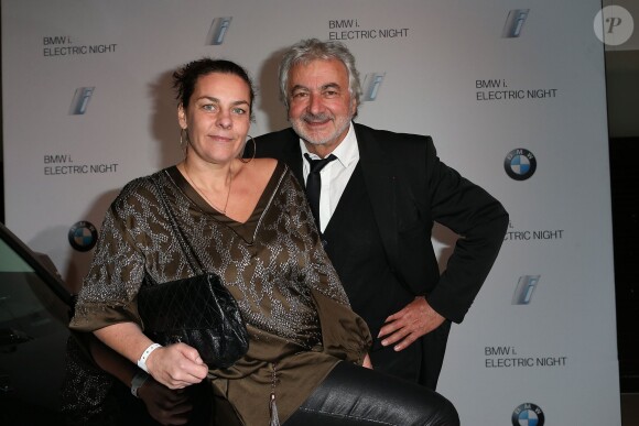 Exclusif - Franck Provost et sa fille Olivia lors de l'Electro Night pour le lancement de la BMWi3 au pavillon Cambon, Paris, le 13 novembre 2013.