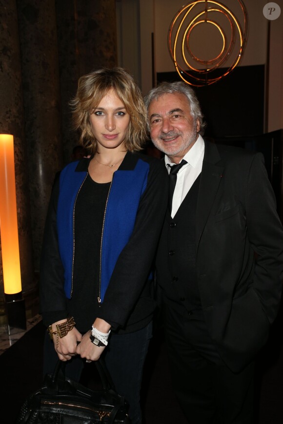 Exclusif - Pauline Lefèvre et Franck Provost lors de l'Electro Night pour le lancement de la BMWi3 au pavillon Cambon, Paris, le 13 novembre 2013.