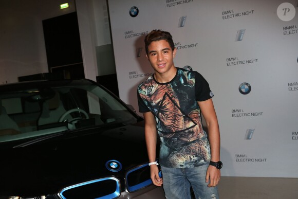 Exclusif - Samy Seghir lors de l'Electro Night pour le lancement de la BMWi3 au pavillon Cambon, Paris, le 13 novembre 2013.