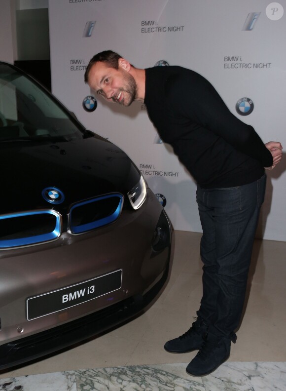 Exclusif - Fred Testot (ambassadeur de la marque) lors de l'Electro Night pour le lancement de la BMWi3 au pavillon Cambon, Paris, le 13 novembre 2013.
