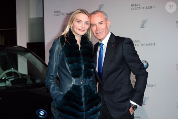 Exclusif - Jean-Claude Jitrois, Sarah Marshall lors de l'Electro Night pour le lancement de la BMWi3 au pavillon Cambon, Paris, le 13 novembre 2013.