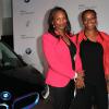 Exclusif - Laura Flessel et Odiah Sidibe lors de l'Electro Night pour le lancement de la BMWi3 au pavillon Cambon, Paris, le 13 novembre 2013.