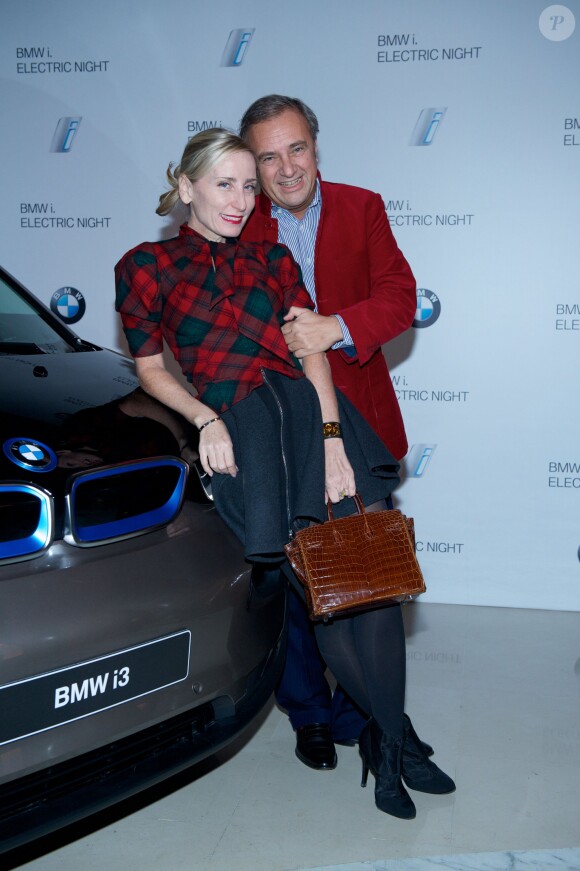 Exclusif - Paola d'Assch et Maurizio Gianninoni Ferrari lors de l'Electro Night pour le lancement de la BMWi3 au pavillon Cambon, Paris, le 13 novembre 2013.