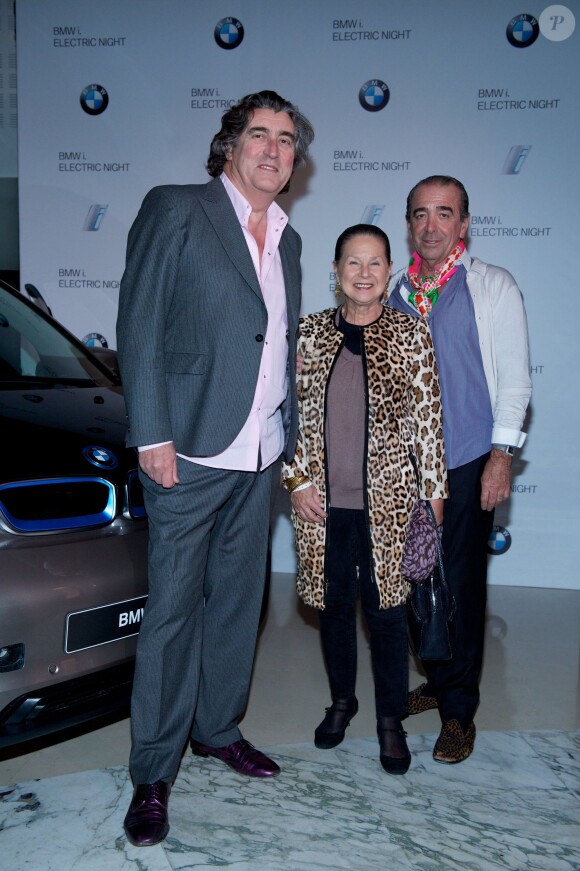 Exclusif - Didier Ludot, Nicole Picart et Felix Farrington lors de l'Electro Night pour le lancement de la BMWi3 au pavillon Cambon, Paris, le 13 novembre 2013.