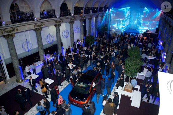 Exclusif - Ambiance lors de l'Electro Night pour le lancement de la BMWi3 au pavillon Cambon, Paris, le 13 novembre 2013.