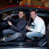 Christophe Beaugrand et Laurent Artufel lors de l'Electro Night pour le lancement de la BMWi3 au pavillon Cambon, Paris, le 13 novembre 2013.