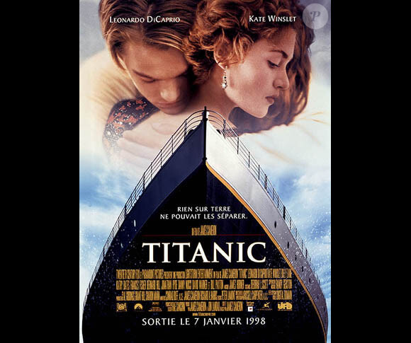 Titanic avec Kate Winslet et Leonardo DiCaprio, sorti en 1998.