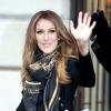 Céline Dion sort de son hôtel parisien. Le 12 novembre 2013.