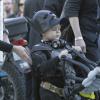 Batkid alias Miles Scott (5 ans), atteint d'une leucémie,  à San Francisco, le 15 novembre 2013.