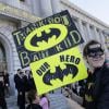 Batkid alias Miles Scott (5 ans), atteint d'une leucémie, à San Francisco, le 15 novembre 2013.