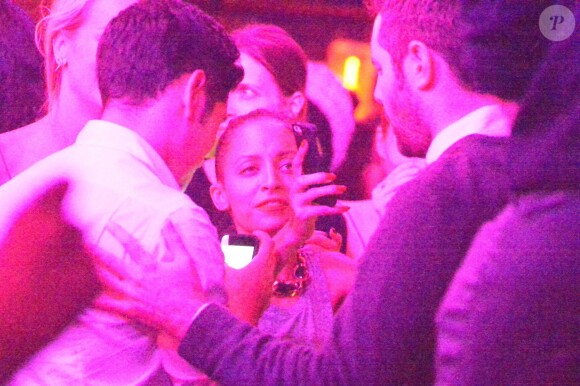 Exclusif - Nicole Richie est venue fêter l'anniversaire d'une amie à Paris. Après un dîner à la Maison de la Truffe, la troupe est allée s'amuser au club Titty Twister. Plus tôt dans la journee, Nicole Richie s'était rendue à Versailles pour visiter le célèbre château. Le 15 novembre 2013.