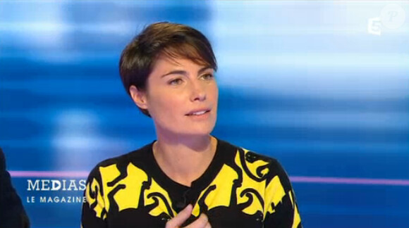 Alessandra Sublet dans "Médias, le magazine" sur France 5. Dimanche 17 novembre.