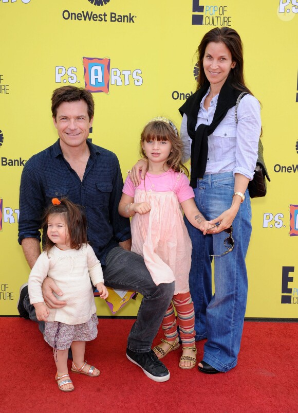 Jason Bateman, sa femme Amanda Anka et leurs filles Francesca Bateman et Maple Bateman à l'événement "P.S. Arts Express Yourself 2013" à Santa Monica. Le 17 novembre 2013.