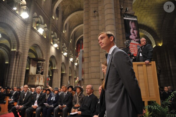 Pierre Casiraghi lors de la célébration de la Messe d'action de grâce et du Te Deum à la Cathédrale de Monaco à l'occasion de la fête nationale, le 19 novembre 2013